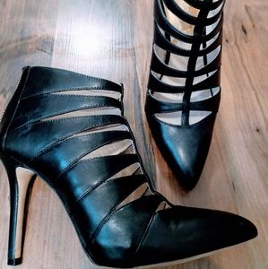MK Caged Leather Heels - Gently Worn